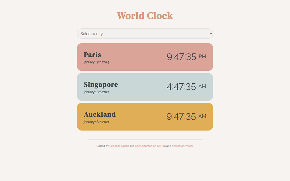 World Clock